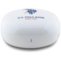 US Polo Assn DH Logo - Słuchawki TWS + etui ładujące (biały)