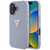 Guess Hot Stamp 4G Pattern Triangle Metal Logo - Etui do iPhone 16 (fioletowy) Guess Hot Stamp 4G Pattern Triangle Metal Logo - Etui do iPhone 16 (fioletowy)