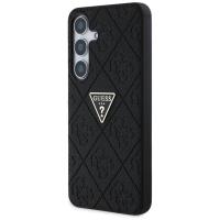 Guess Hot Stamp 4G Pattern Triangle Metal Logo - Etui do Samsung Galaxy S25 (czarny)