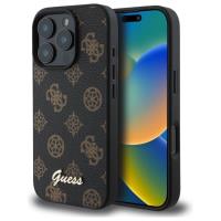 Guess Peony Script MagSafe - Etui iPhone 16 Pro Max (czarny) Guess Peony Script MagSafe - Etui iPhone 16 Pro Max (czarny)