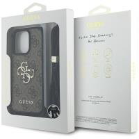Guess 4G Big Logo Cord Strap Crossbody - Etui do iPhone 16 Pro Max (brązowy)