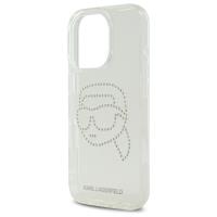 Karl Lagerfeld IML Rhinestones Karl Head - Etui do iPhone 16 Pro (przezroczysty)