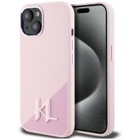 Karl Lagerfeld Silicone Shadow Metal Initial MagSafe - Etui do iPhone 15 (różowy) Karl Lagerfeld Silicone Shadow Metal Initial MagSafe - Etui do iPhone 15 (różowy)