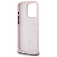 Karl Lagerfeld Silicone Shadow Metal Initial MagSafe - Etui do iPhone 15 Pro Max (różowy)