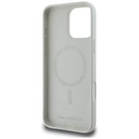 Karl Lagerfeld Silicone Double Heads And Circle MagSafe - Etui do iPhone 16 Pro (beżowy)