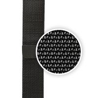 Crong Milano Steel - Pasek ze stali nierdzewnej do Apple Watch 38/40/41/42 mm (czarny)
