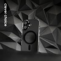 Crong Clear MAG Pro - Etui iPhone 16 Pro MagSafe (czarny)