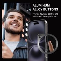 Crong Clear MAG Pro - Etui iPhone 16 MagSafe (czarny)