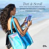 Case-Mate Large Travel Tote Bag - Wodoodporna torba na ramię z etui na telefon (Emerald Blue Soap Bubble)