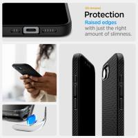 Spigen Liquid Air Mag MagSafe - Etui do iPhone 16e (Matte Black)
