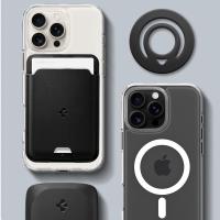 Spigen Dual Pop Mag MagSafe - Magnetyczny uchwyt na palec do telefonu (czarny)