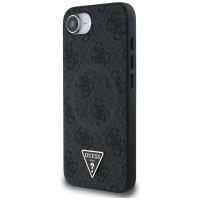 Guess 4G Ring Triangle Logo MagSafe - Etui do iPhone 16e (czarny)