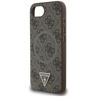 Guess 4G Ring Triangle Logo MagSafe - Etui do iPhone 16e (brązowy)