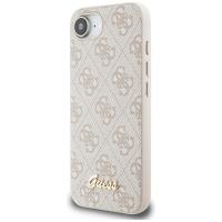 Guess 4G Script Logo MagSafe - Etui do iPhone 16e (różowy)