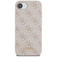 Guess 4G Script Logo MagSafe - Etui do iPhone 16e (różowy)