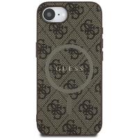 Guess 4G Ring Classic Logo MagSafe - Etui do iPhone 16e (brązowy)