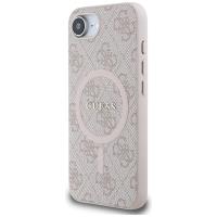 Guess 4G Ring Classic Logo MagSafe - Etui do iPhone 16e (różowy)