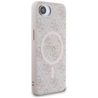 Guess 4G Ring Classic Logo MagSafe - Etui do iPhone 16e (różowy)