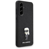 Karl Lagerfeld Fixed Glitter Ikonik Logo Metal Pin - Etui do Samsung Galaxy A36 5G (czarny)