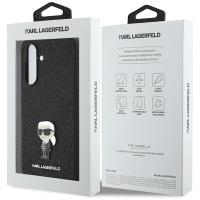 Karl Lagerfeld Fixed Glitter Ikonik Logo Metal Pin - Etui do Samsung Galaxy A36 5G (czarny)