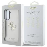 Guess Grained Big 4G Logo Small Classic Logo - Etui do Samsung Galaxy A56 5G (beżowy)