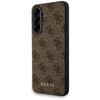 Guess 4G Metal Gold Logo - Etui do Samsung Galaxy A56 5G (brązowy)