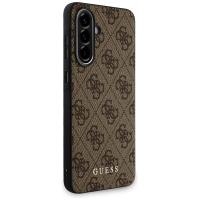 Guess 4G Metal Gold Logo - Etui do Samsung Galaxy A56 5G (brązowy)