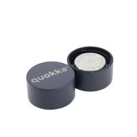Quokka Solid With Strap - Butelka termiczna ze stali nierdzewnej 630 ml z paskiem (Slate)
