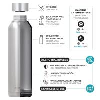 Quokka Solid - Butelka termiczna ze stali nierdzewnej 510 ml (Tropical Bloom)