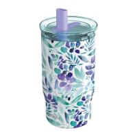 Quokka Mist - Kubek termiczny ze stali nierdzewnej 720 ml ze słomką (Violet Blooms) Quokka Mist - Kubek termiczny ze stali nierdzewnej 720 ml ze słomką (Violet Blooms)