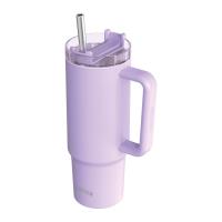 Quokka Stream - Kubek termiczny ze stali nierdzewnej 950 ml ze słomką (Purple) Quokka Stream - Kubek termiczny ze stali nierdzewnej 950 ml ze słomką (Purple)