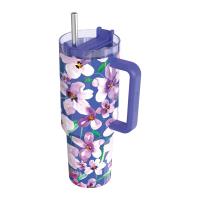 Quokka Stream - Kubek termiczny ze stali nierdzewnej 1200 ml ze słomką (Flower Dusk) Quokka Stream - Kubek termiczny ze stali nierdzewnej 1200 ml ze słomką (Flower Dusk)