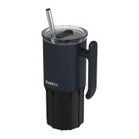 Quokka Umi - Kubek termiczny ze stali nierdzewnej 720 ml ze słomką i silikonową podstawką (Black) Quokka Umi - Kubek termiczny ze stali nierdzewnej 720 ml ze słomką i silikonową podstawką (Black)
