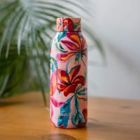 Quokka Solid - Butelka termiczna ze stali nierdzewnej 510 ml (Tropical Bloom)