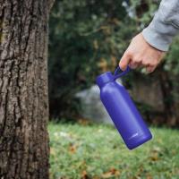 Quokka Solid With Strap - Butelka termiczna ze stali nierdzewnej 510 ml z paskiem (Dusk Blue)