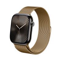 Crong Milano Steel - Pasek ze stali nierdzewnej do Apple Watch 44/45/46/49 mm (różowe złoto)