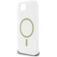 Guess IML Glitter Circle MagSafe - Etui do iPhone 16e (przezroczysty)