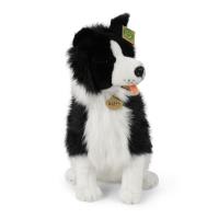 Rappa - Pluszowa maskotka siedzący Pies Border Collie 40 cm Eco-Friendly