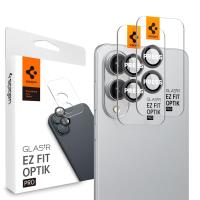 Spigen Optik Pro GLAS.TR EZ Fit Camera Protector 2-Pack - Szkło ochronne na obiektyw do Samsung Galaxy S25 Edge (2 szt)(Czarny)