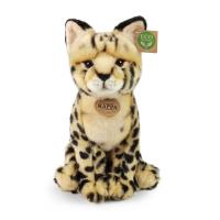 Rappa - Pluszowa realistyczna maskotka Serwal siedzący 30 cm Eco-Friendly Rappa - Pluszowa realistyczna maskotka Serwal siedzący 30 cm Eco-Friendly