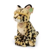 Rappa - Pluszowa realistyczna maskotka Serwal siedzący 30 cm Eco-Friendly