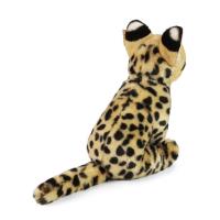 Rappa - Pluszowa realistyczna maskotka Serwal siedzący 30 cm Eco-Friendly