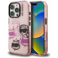 Karl Lagerfeld IML Multi K&C Head Pattern - Etui iPhone 16 Pro Max (różowy) Karl Lagerfeld IML Multi K&C Head Pattern - Etui iPhone 16 Pro Max (różowy)