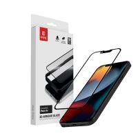 Crong 3D Armour Glass - Szkło hartowane iPhone 16e / iPhone 14 / iPhone 13 + ramka instalacyjna