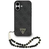 Guess 4G Strap Triangle Logo MagSafe - Etui do iPhone 17 (czarny)