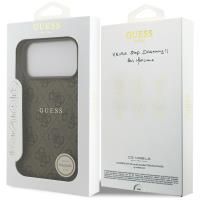 Guess 4G Ring Classic Logo MagSafe - Etui iPhone 17 Pro Max (brązowy)