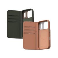 Moshi Overture MagSafe - Skórzane etui 3w1 z klapką iPhone 17 Pro (Moss Green)