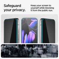 Spigen GLAS.TR EZ FIT Privacy 2-Pack - Szkło hartowane z filtrem prywatyzującym do Google Pixel 9 / 9 Pro / 10 / 10 Pro 2 szt