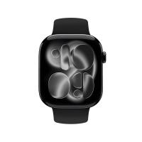 Crong Liquid - Pasek do Apple Watch 44/45/46/49 mm (czarny)