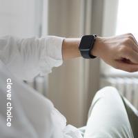 Crong Liquid - Pasek do Apple Watch 44/45/46/49 mm (czarny)